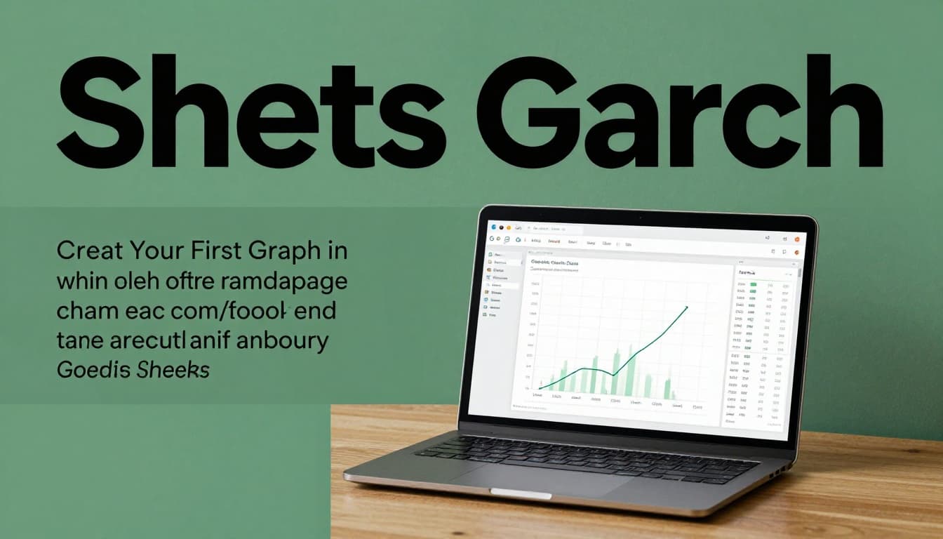 Laptop screen displaying Google Sheets interface with a selected line chart, adjacent data table showing months and sales, and open chart editor sidebar on a wooden desk under soft natural light.